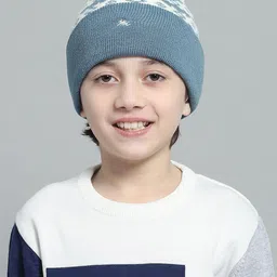 Monte Carlo Boys Self Design Woollen Beanie-0