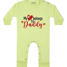 Arvesa My Heart Belong to Daddy Printed Bodysuit-image-3