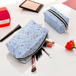 Tinker Squad Girls Set of 2 Floral Printed Makeup Pouch-4
