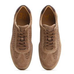 RARE RABBIT Men Textured Lace-Ups Round Toe Suede Sneakers-picture-48