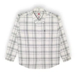 Gini and Jony Boys Comfort Fit Tartan Checked Spread Collar Cotton Casual Shirt-3