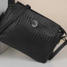 Metro Women Textured Swagger Sling Bag-11
