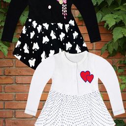 KidzzCart Polka Dot Print Fit & Flare Dress-image-89