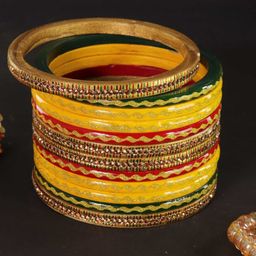 ZULKA Set Of 12 Zircon Diamond Studded Bangles image 2