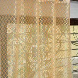 Galaxy Home Decor Gold-Toned Set of 2 Sheer Door Curtain-25