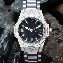 French Accent Men Dial & Stainless Steel Straps Analogue Watch SS25_FAWC1011-48