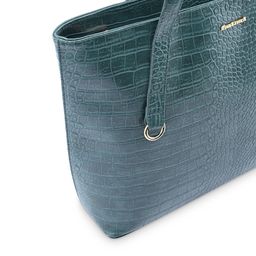 Fastrack Textured Oversized Structured Tote Bag with Cut Work image 4