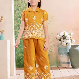 BAESD Girls Embroidered Pure Cotton Shirt With Palazzos-picture-5