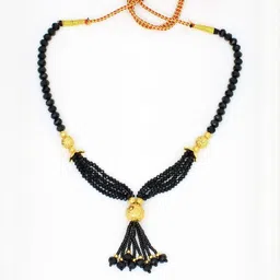 NINAMAAYRA Gold-Plated Brass Artificial Stones & Beads Mangalsutra-picture-8