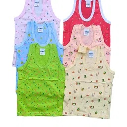 SUNUO Boys Pack Of 5 Assorted Printed Innerwear Vests-image-67