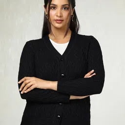 Soch Women Woven DesignCardigan-image-92