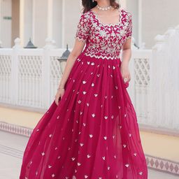 KALINI Embriodery Gown Maxi Ethnic Dress-image-97
