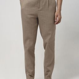 Mufti Men Tapered Fit Pleated Trousers-picture-31