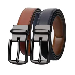 CONTACTS Men Leather Reversible Belt-image-26