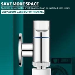 auxmir 3 - Way Water Injection Angle Valve, Single Inlet and Three Outlet Angle Valve Faucet Mount image 3