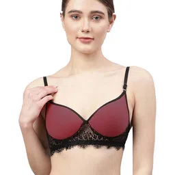 Samvar Maroon Cotton Non-Wired Non Padded Minimizer Bra-picture-35