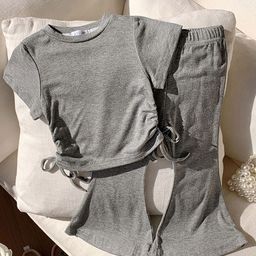 YK Girls T-shirt With Trousers Clothing Set-image-64