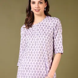 V-Mart Women Ethnic Motifs Printed Straight Kurti-image-83