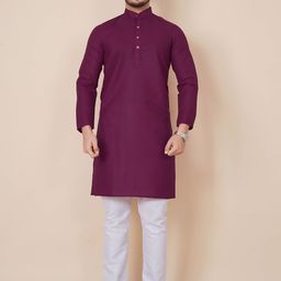 ALMORA Mandarin Collar Pure Cotton Straight Kurta-image-94
