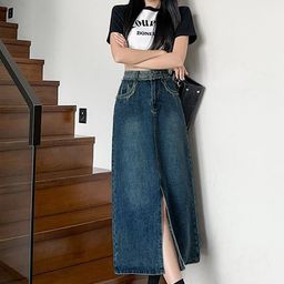 StyleCast Women Mid-Rise A-Line Front-Slit Midi Skirt-picture-34