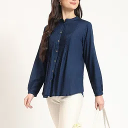 Divena Mandarin Collar Top-image-44