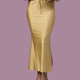 TWIN BIRDS High Rise Stretchable Shimmer Saree Shape Wear With Side Slit-image-56