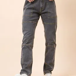 STUDIO NEXX Men Relaxed Fit Low Distress Stretchable Jeans-image-91