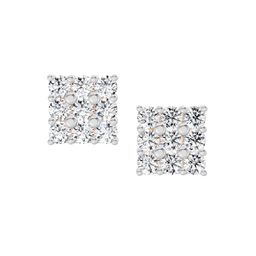 Sparkles Lab Grown Diamond 0.94 Carat Round Cluster Stud Earrings for Women-image-10