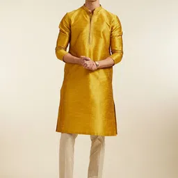 Diwas by Manyavar Mandarin Collar Straight Kurta-image-24