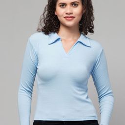 STYLE PREZONE Applique Shirt Style Top-image-85