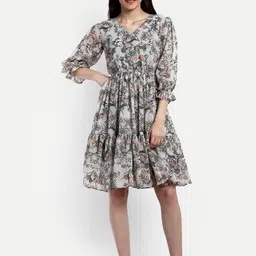 Mast & Harbour Women Floral Printed Fit & Flare Dress-picture-33