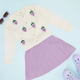 Pantaloons Junior Girls Embroidered Cardigan with Embroidered Detail-picture-18