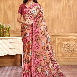Panzora Floral Poly Crepe Designer Saree-picture-13