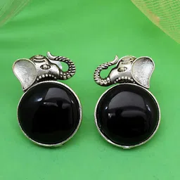 BLACKBOX Artificial Stones Studded Animal Shaped Oxidised Studs-48
