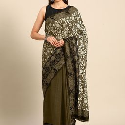 BUTA BUTI Kalamkari Pure Cotton Saree-image-86