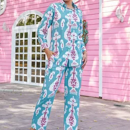 VIBE VISION Printed Long Sleeves Shirt With Trouser-image-11
