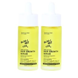 GLAD I MET YOU Pack Of 2 100% Natural Hair Growth Serum - 40 ml Each-50