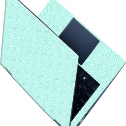 SCOTLON _All Panel_Green hemisphere wave pattern_ Vinyl Laptop Skin Compatible for 15.5 inch-image-50