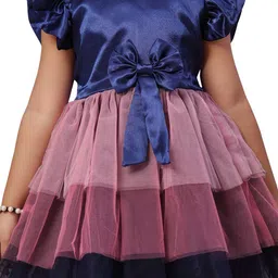 BAESD Flutter Sleeve Net Fit & Flare Dress image 2