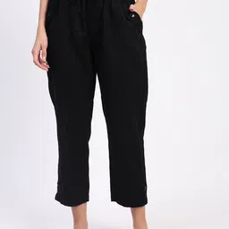 Global Republic Women Textured Trousers-8