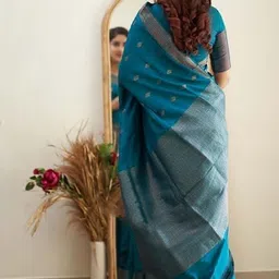 Yashika Woven Design Zari Banarasi Saree image 4