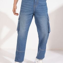 HIGHLANDER Men Straight Fit Heavy Fade Jeans-image-75