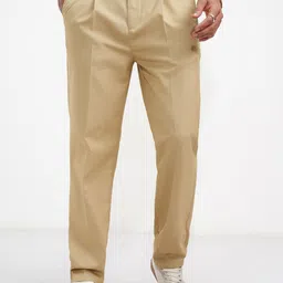 HIGHLANDER Men Regular Fit Mid-Rise Korean Pants-image-17