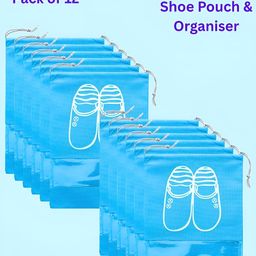 Ajabh Blue Set of 6 Reusable Shoes Organiser Organisers-11