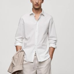 MANGO MAN Pure Cotton Casual Shirt-image-52