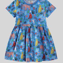 LULU & SKY Girls Kitsch Printed A-Line Dress-picture-32