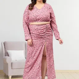 Sztori Printed Top With Skirt Co-Ords-image-6