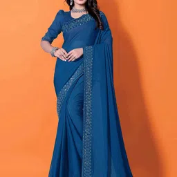 Lapetiya Clothing Beads and Stones Poly Georgette Bomkai silk Saree-picture-49