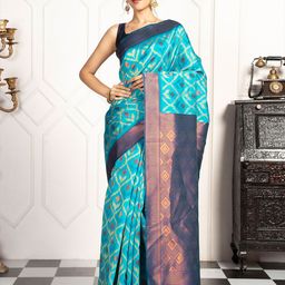 MIMOSA Woven Design Zari Pochampally Saree-image-43