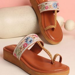 Anouk Embellished Wedge Sandals-21